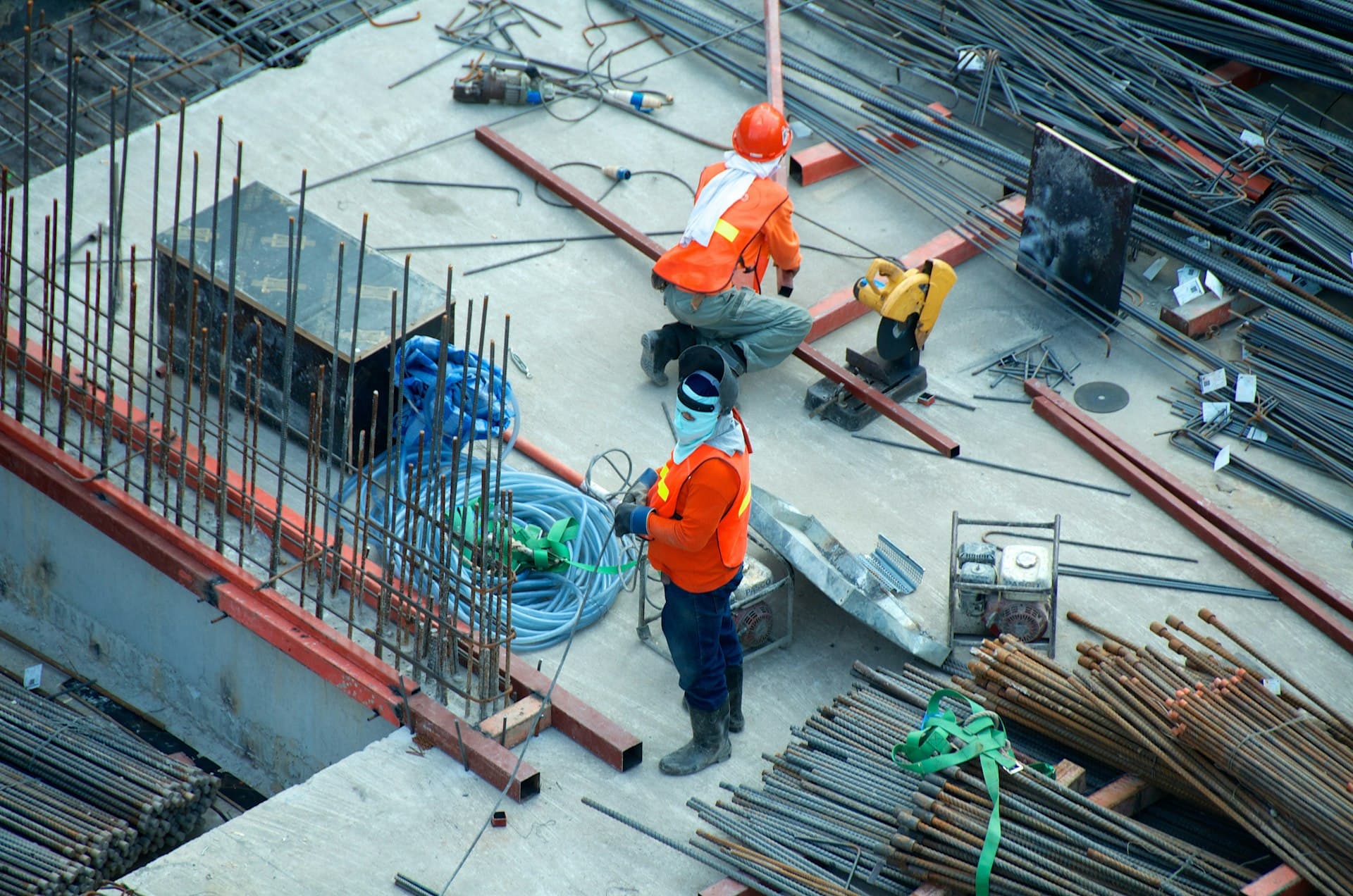 Fiber optic construction site