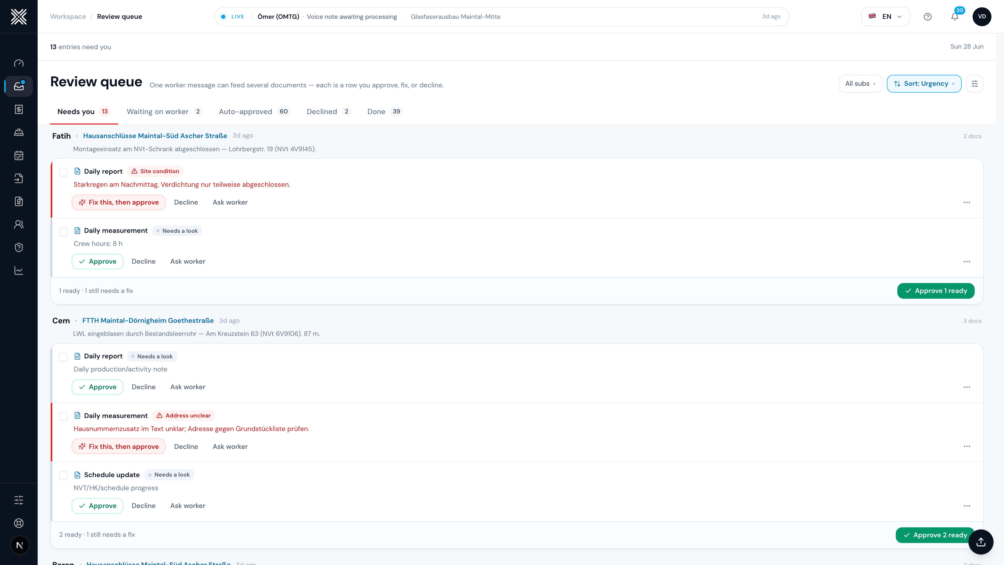 Capture field data instantly
